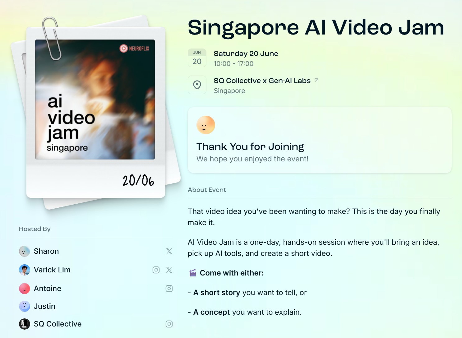 AI Video Jam
